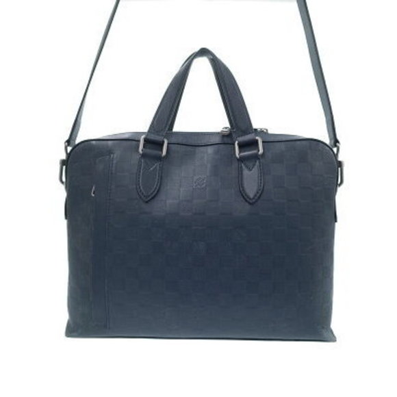 Louis Vuitton Damier Infini Black Studio Briefcase Business Bag - Picture 1 of 8